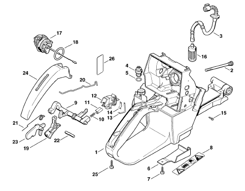 Tank housing