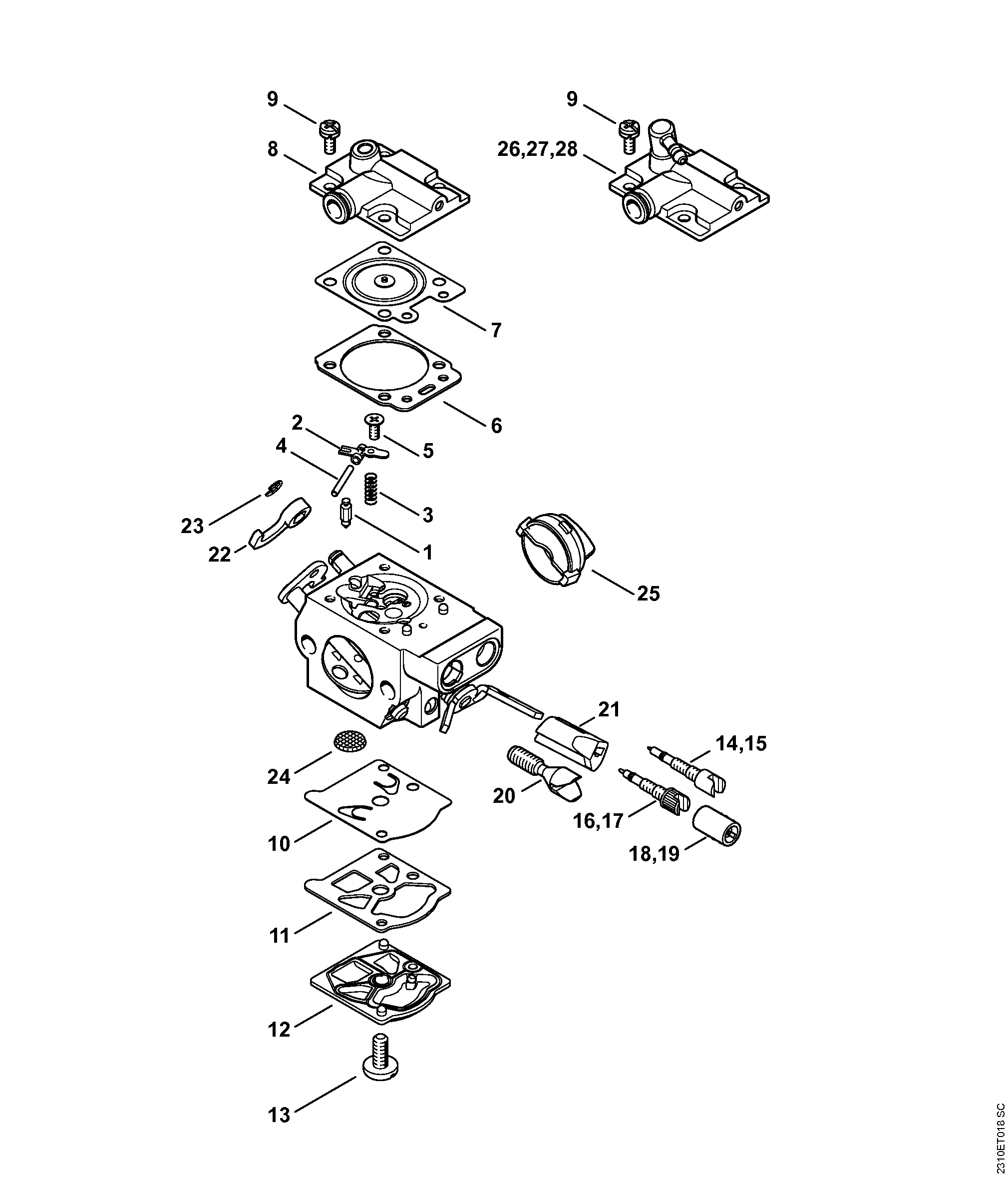 Carburetor WTF-2A
