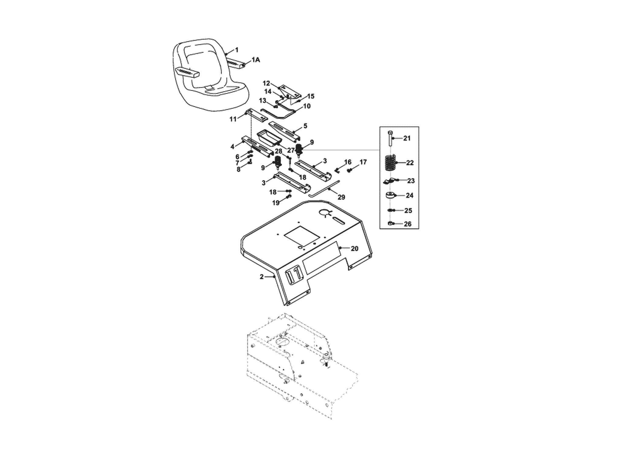 SEAT & REAR BODY ASSEMBLY