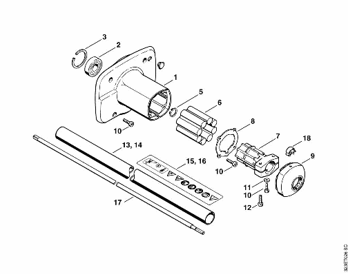 G-Clutch housing, Drive tube