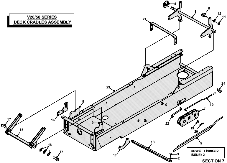 Deck Cradles Assembly