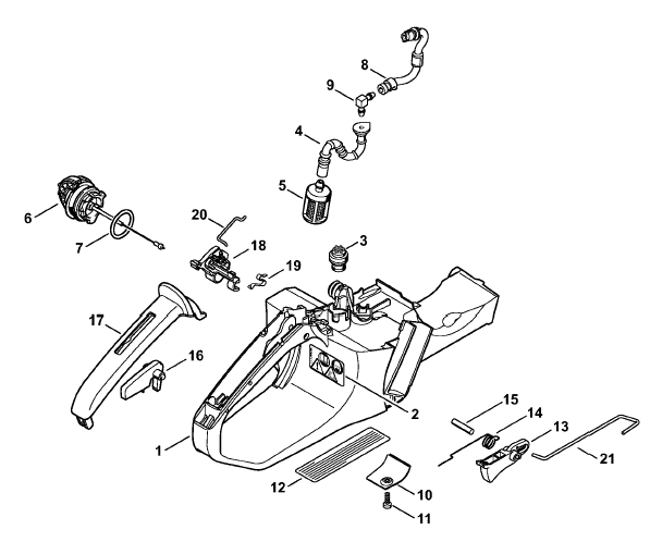 Tank housing