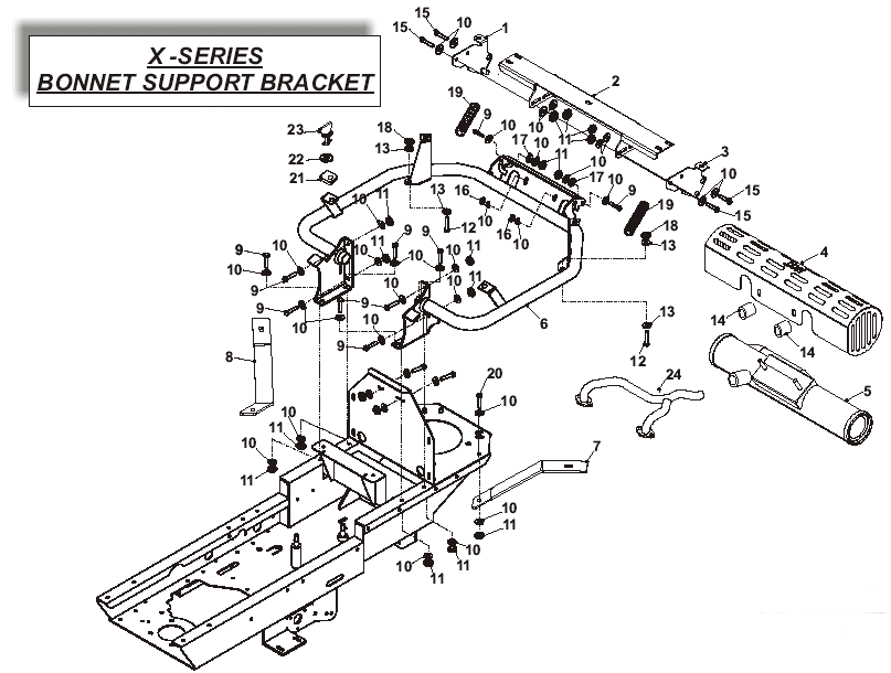 Bonnet Support Bracket