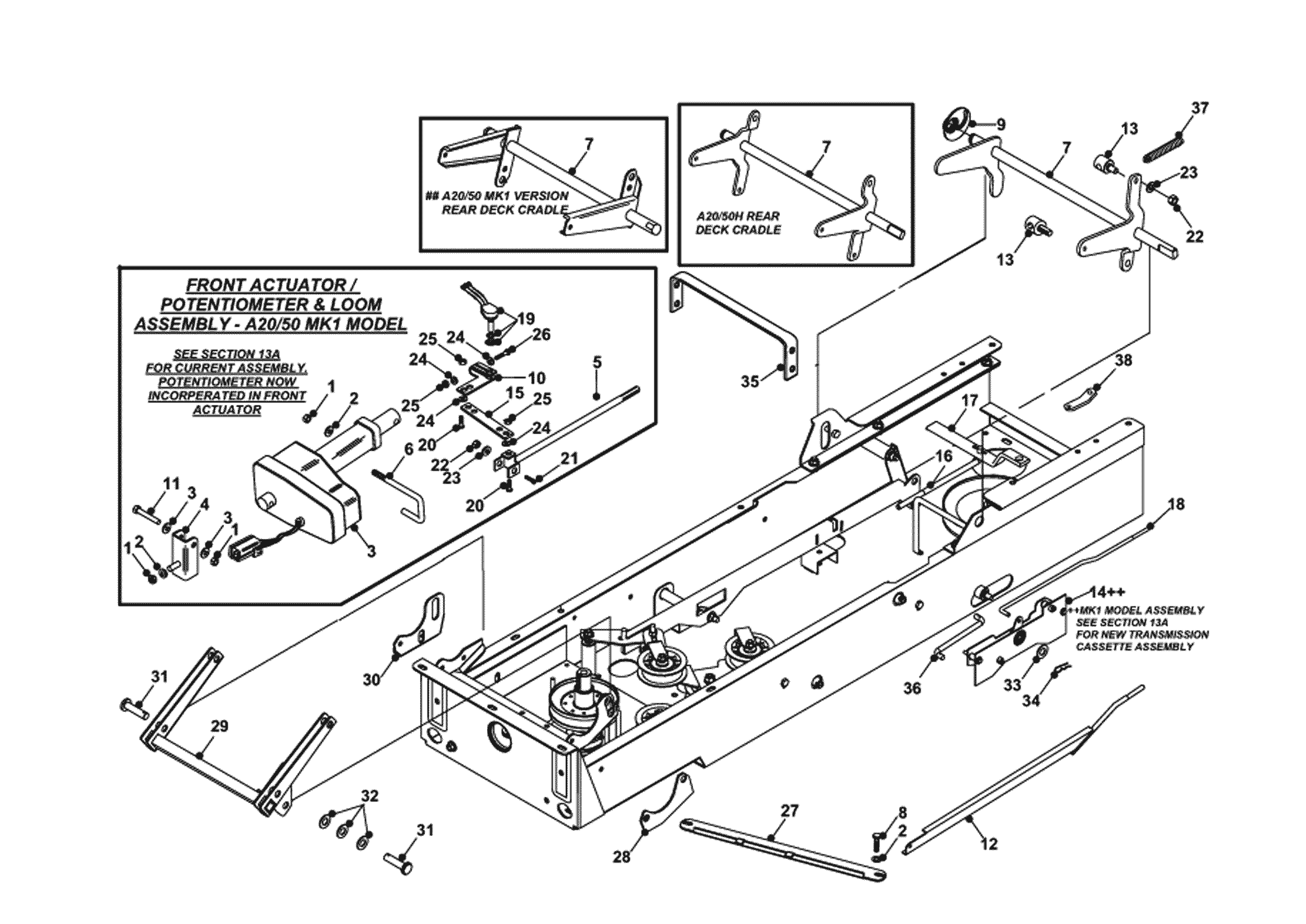FRONT ACTUATOR ASSEMBLY