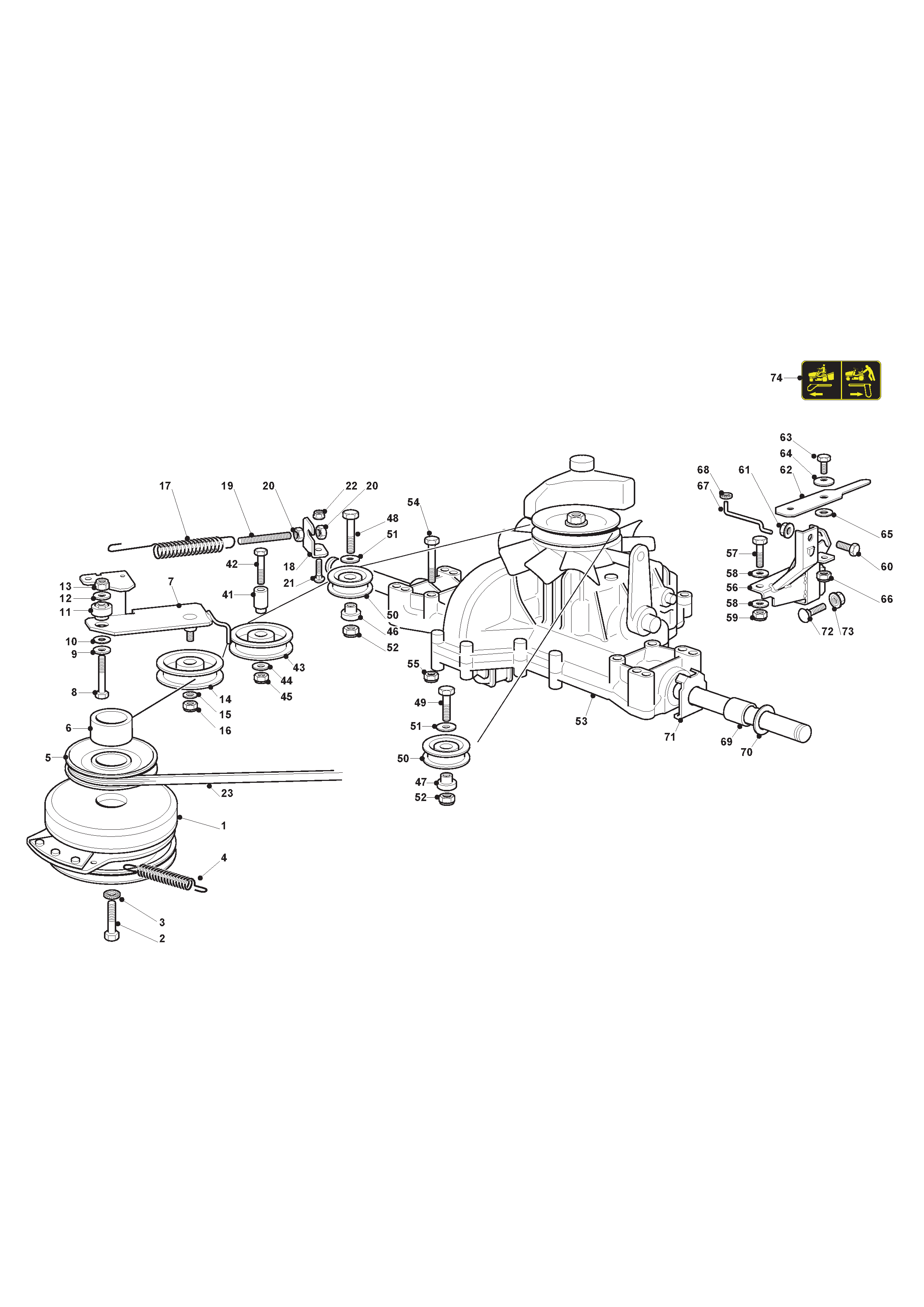 Tuff Torq Transmission with Electromagnetic Clutch