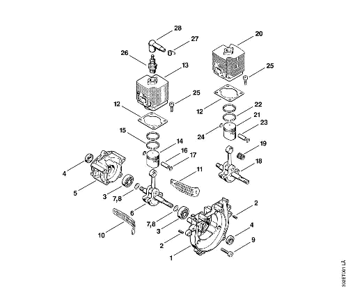 A-Crankcase,Cylinder