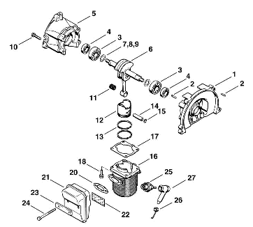 A-Crankcase, Cylinder
