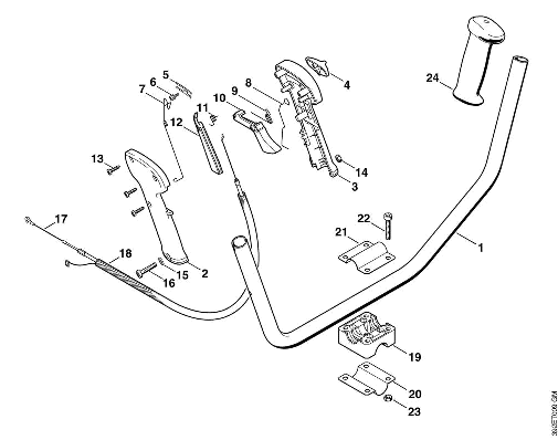 H-Two-handed handle bar