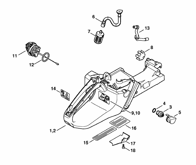 Tank housing
