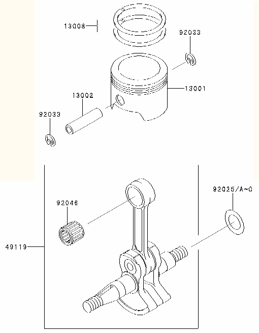 PISTON/CRANKSHAFT