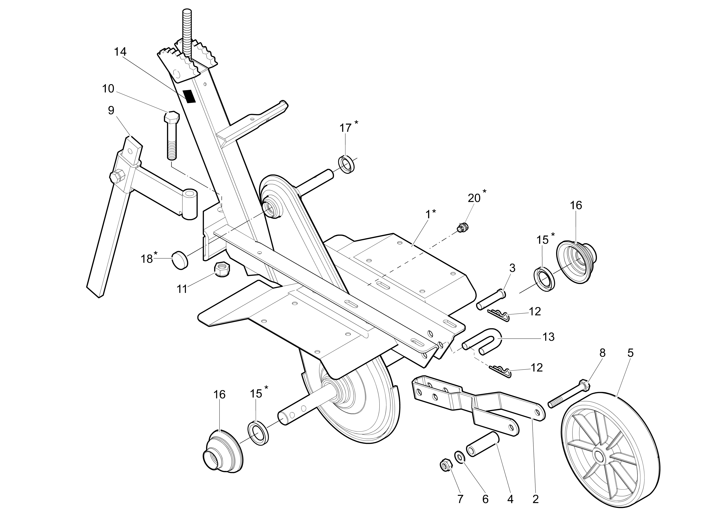 Frame (Adjustable handlebar)