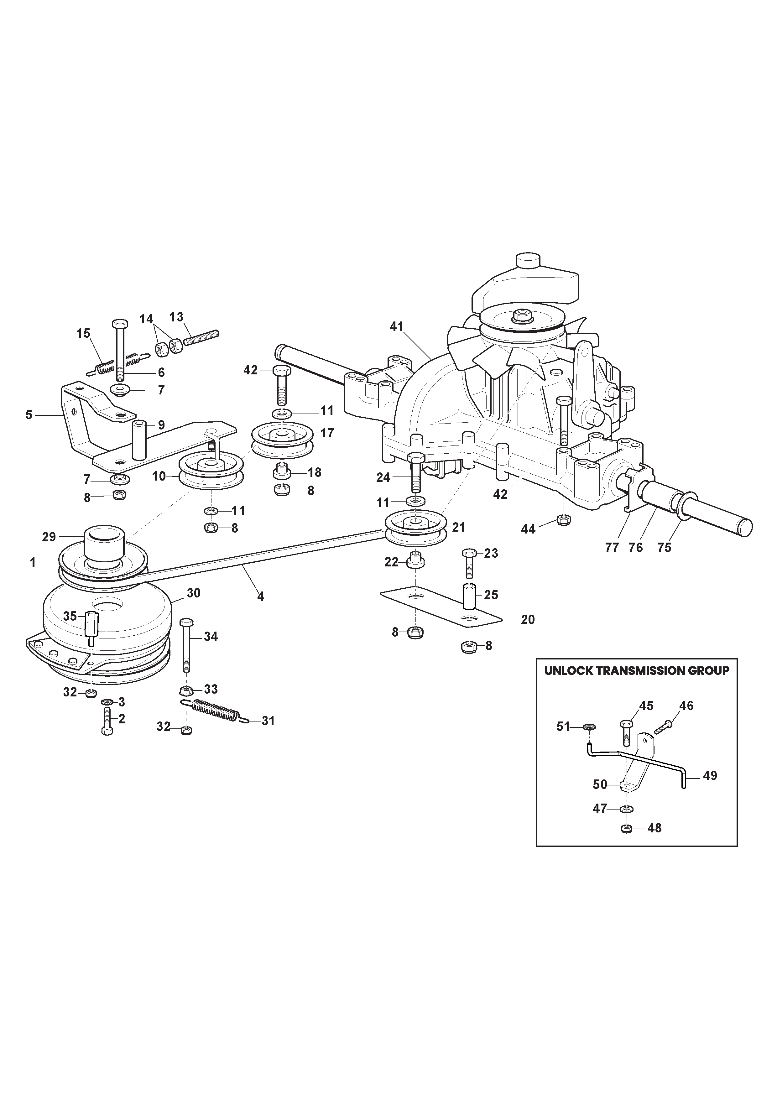 Tuff Torq Transmission with Electromagnetic Clutch