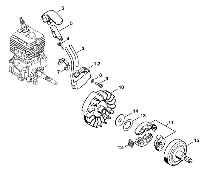 Ignition system, Clutch