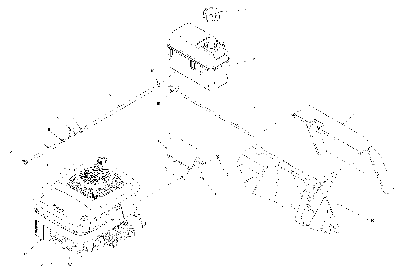 Engine & Tank Assembly