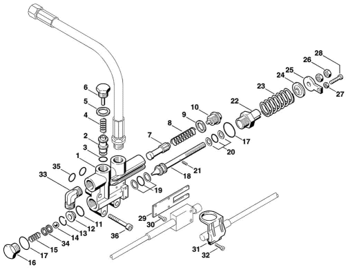 H_-Regulation valve block
