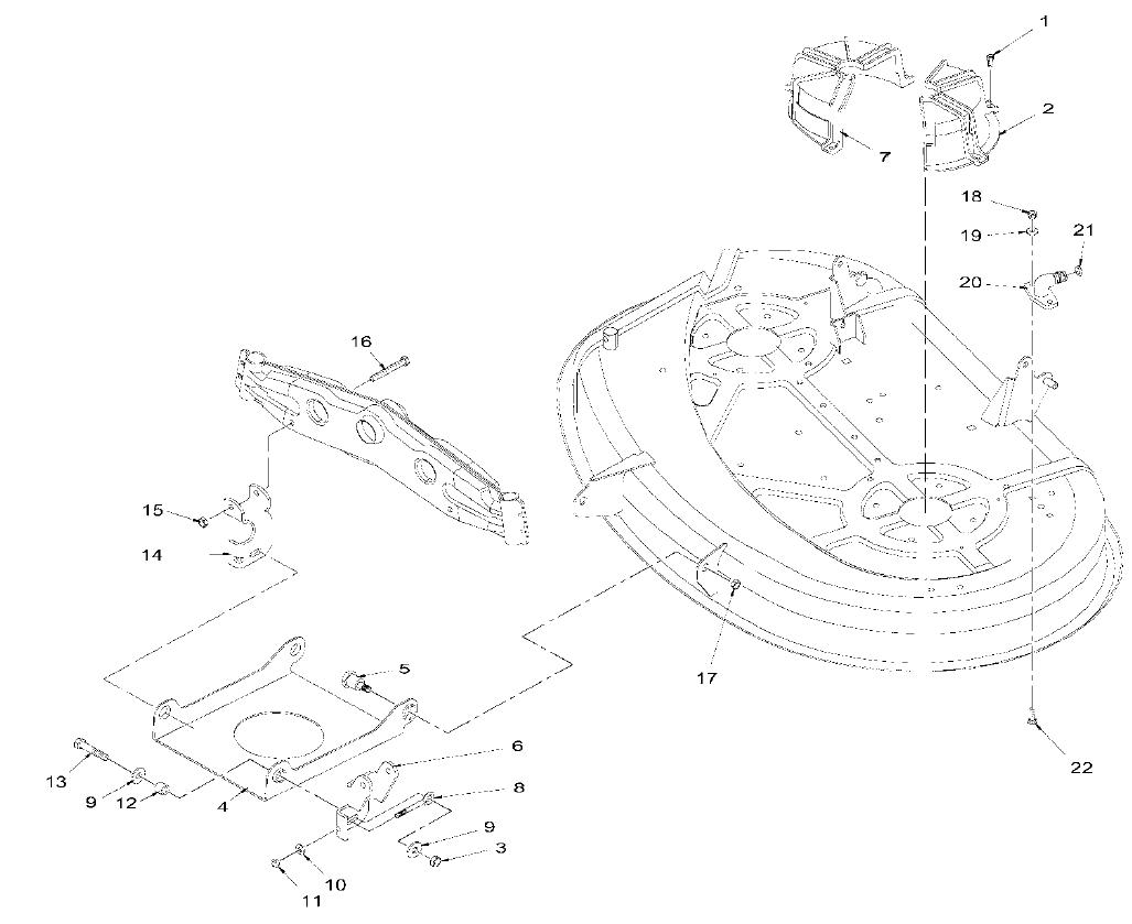 38 inch Deck Engagement Assembly