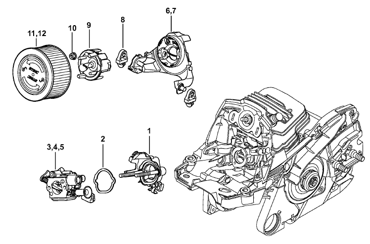 Carburetor bracket