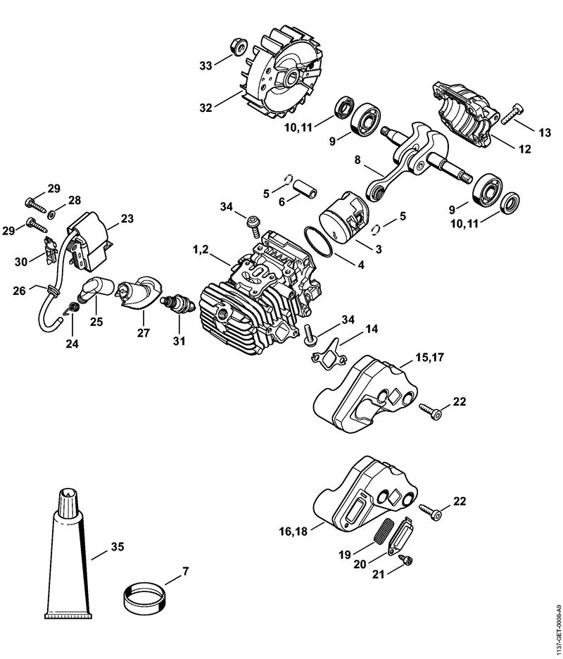 MS193TCE-A-CYLINDER-&-PISTON
