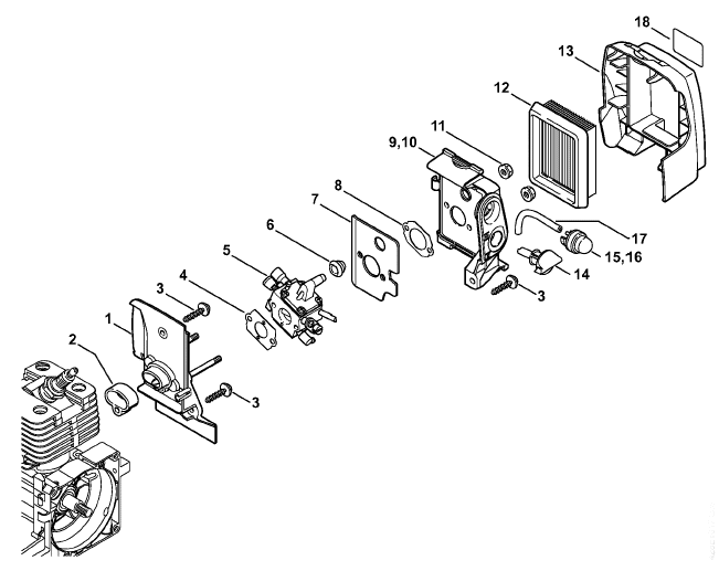 Carburetor housing