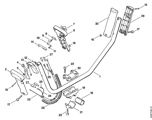 J-Two-handed handle bar