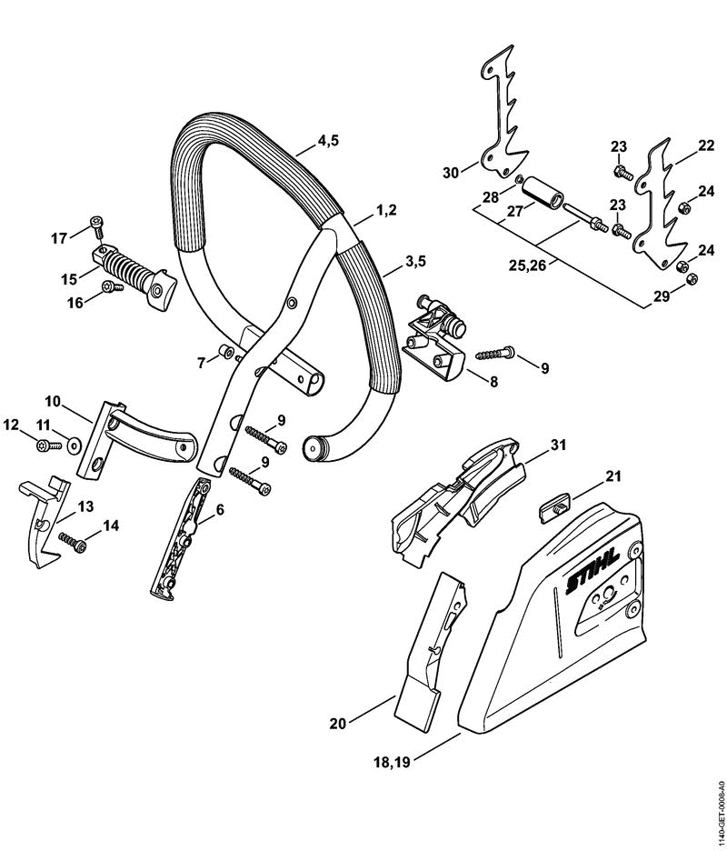 MS362CMRZ-K WRAP AROUND HANDLE