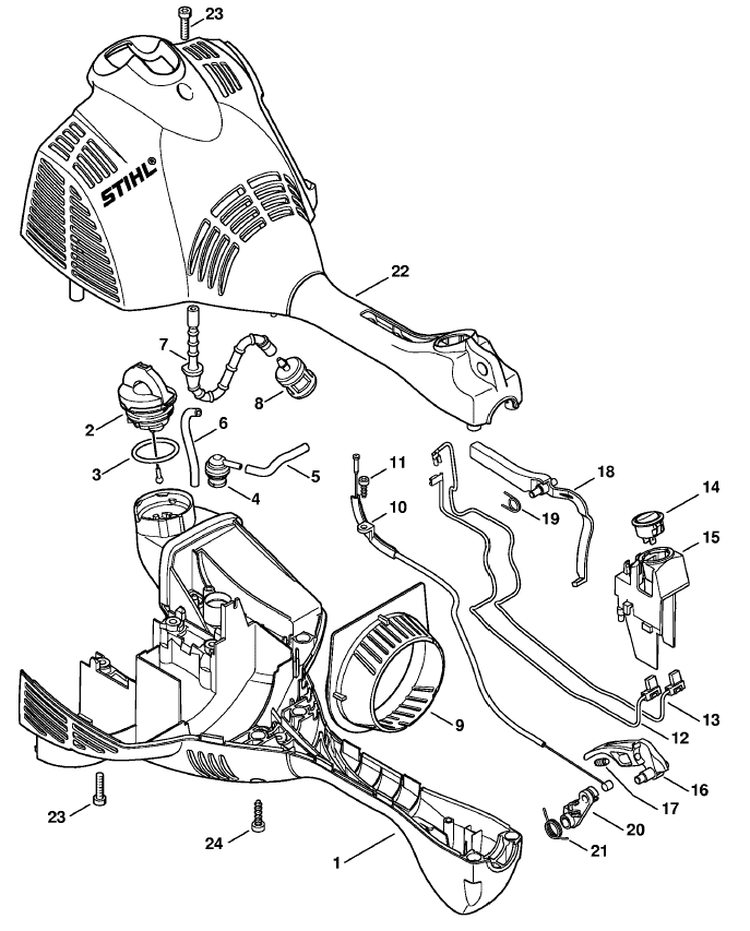 Engine housing (Loop handle)