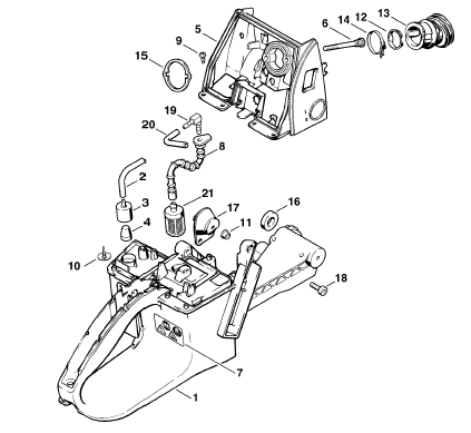 Tank housing