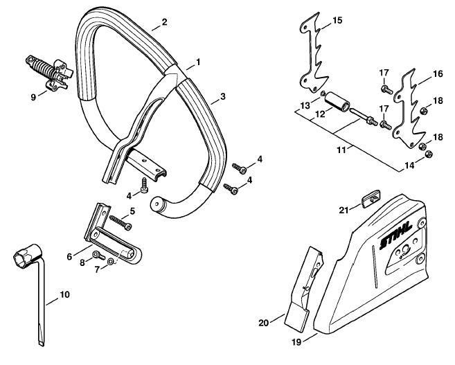 Set Wrap Around Handlebar
