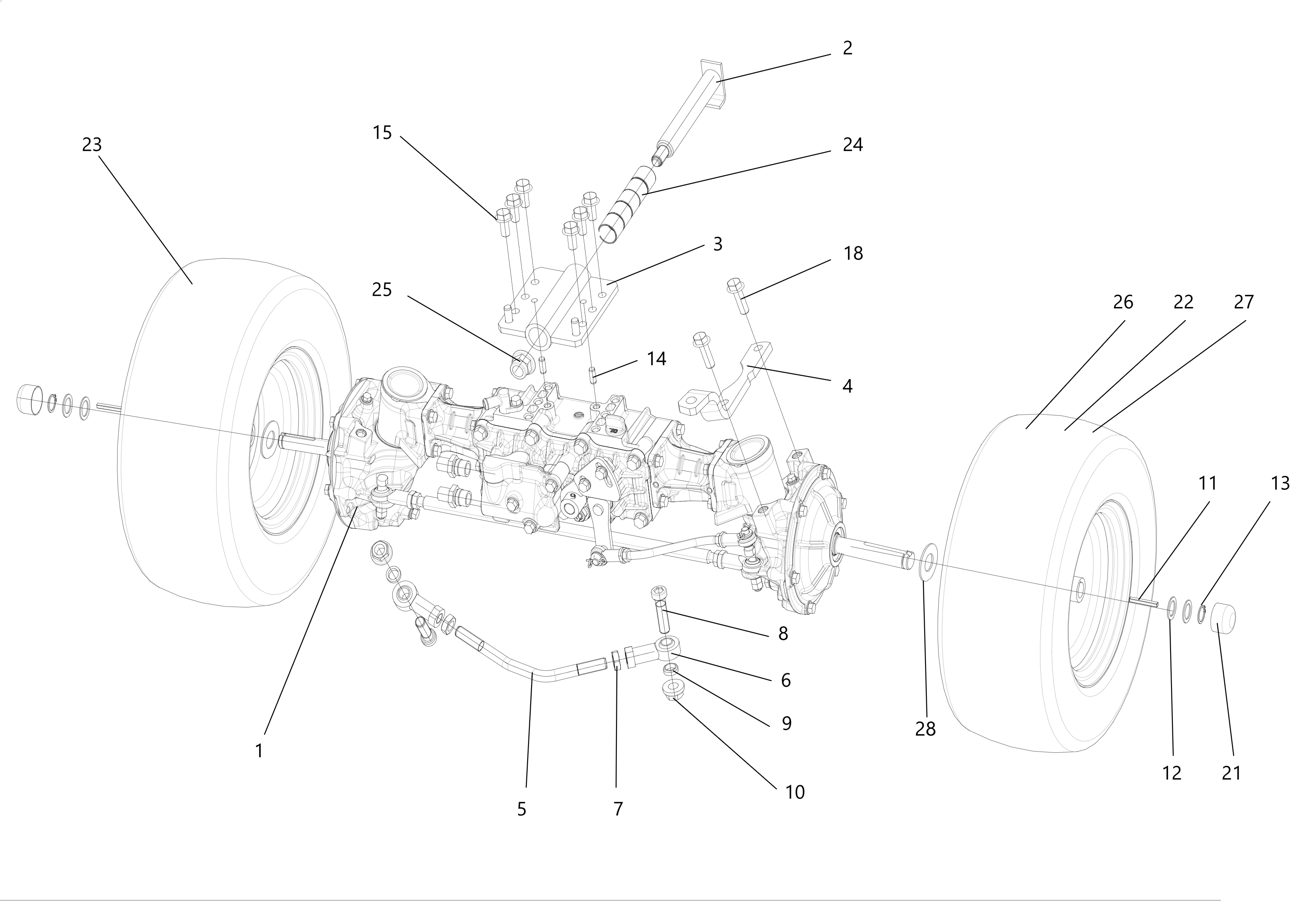 Front axle