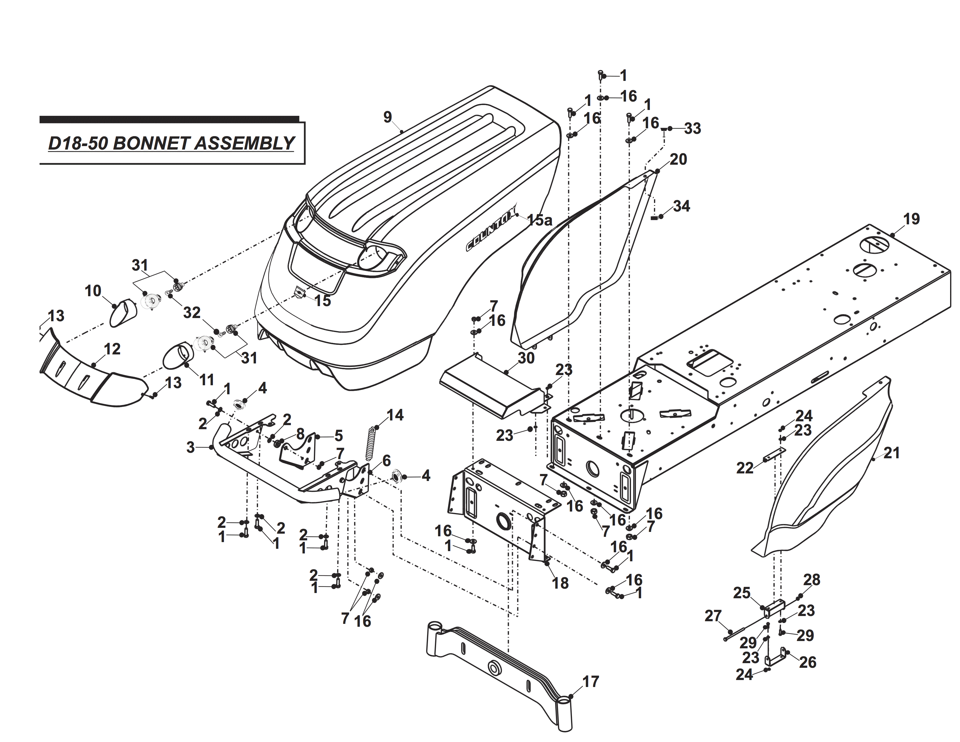 D18-50 BONNET ASSEMBLY