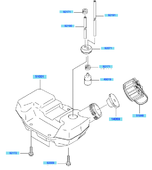 Fuel Tank	 Fuel Valve