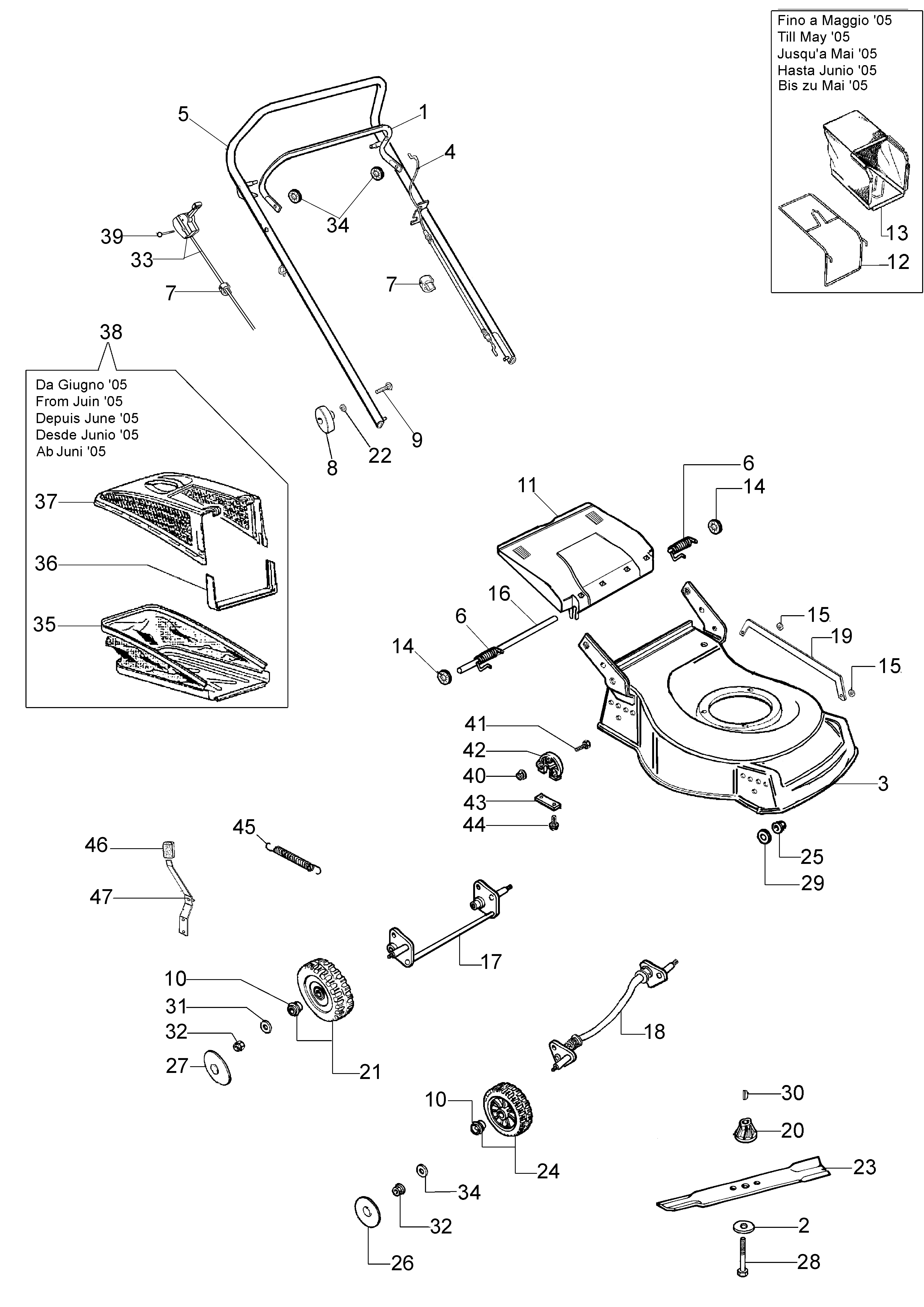 Illustrated parts list
