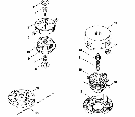 P-Cutting tools, Mowing head