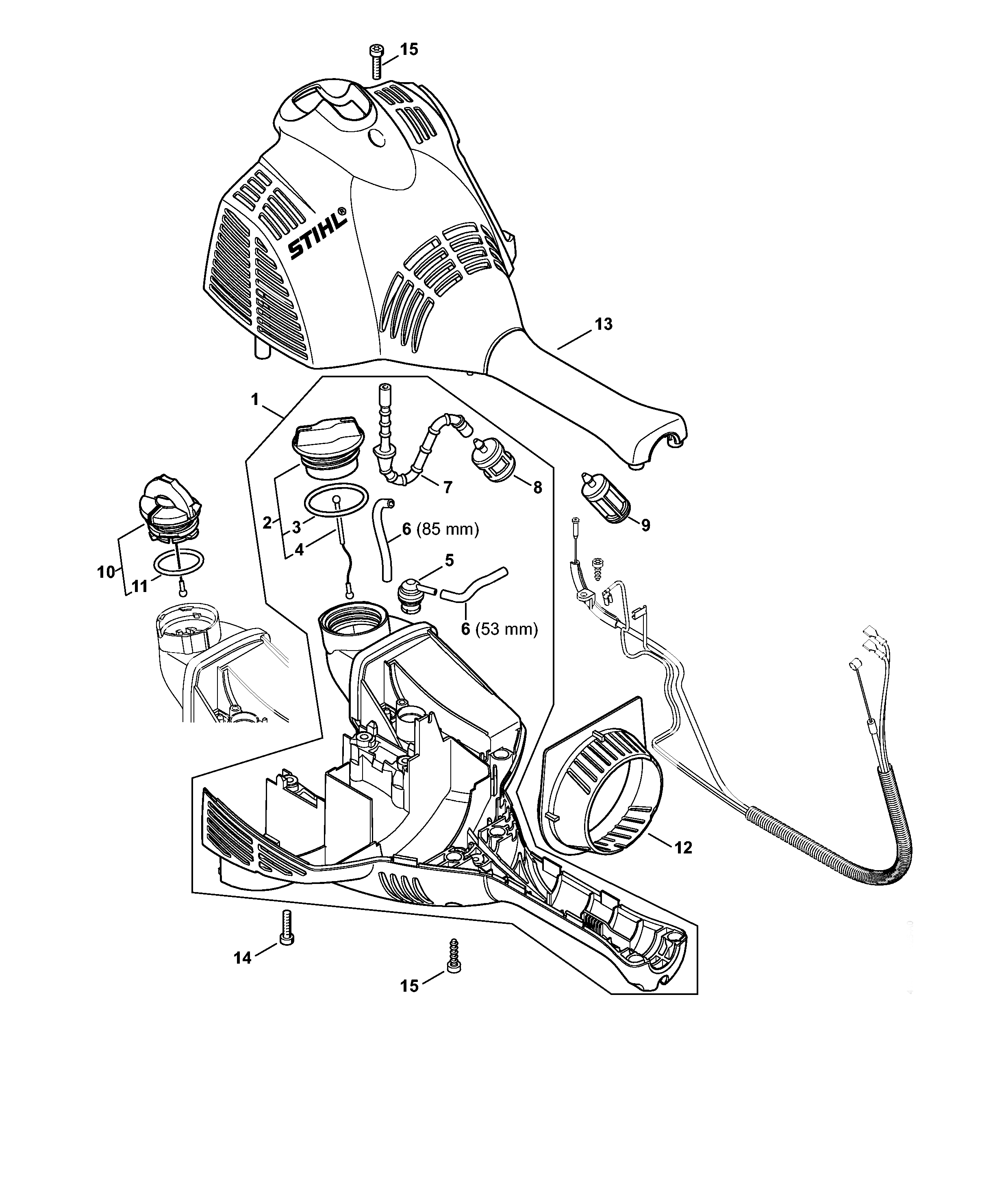 Engine Housing (Bike G Handle) KM 56 C