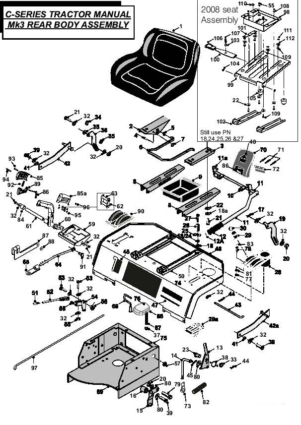 Manual MK3 Rear Body Assembly