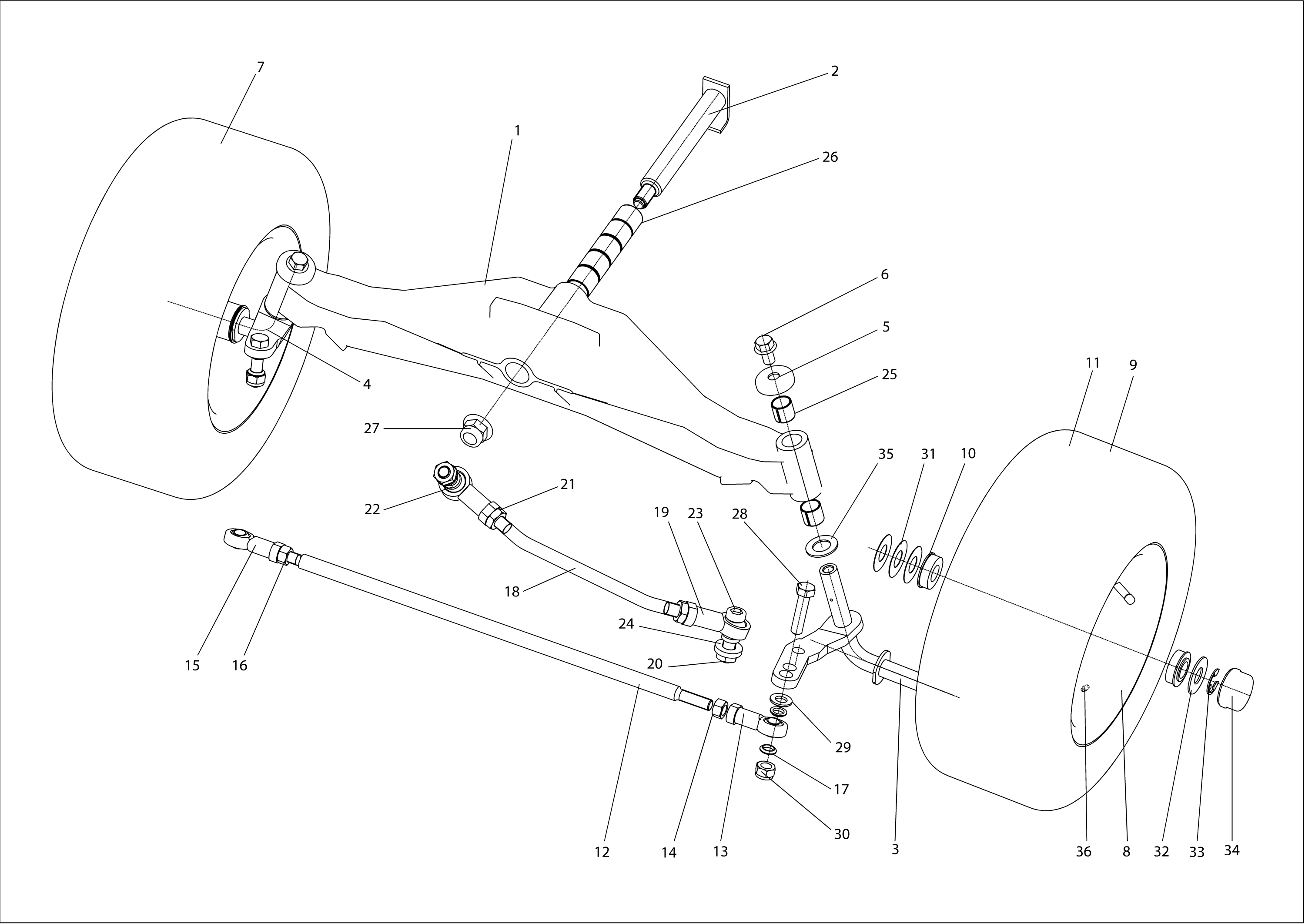 Front axle