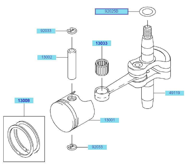 Piston Crankshaft