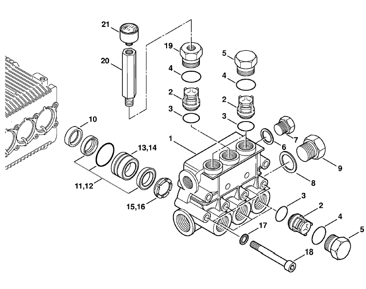 D Valve block