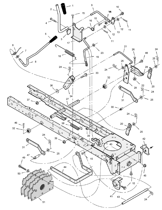Mower Housing Suspension
