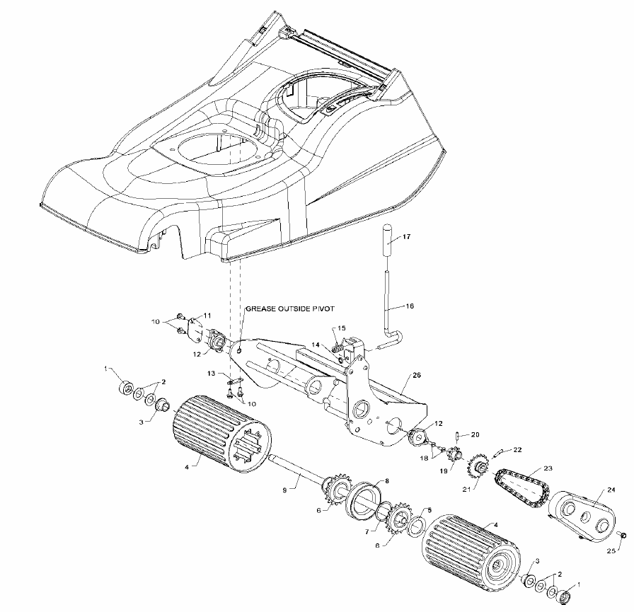 Rear Roller Assy