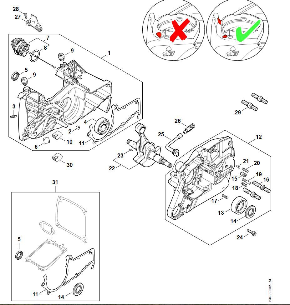 Crankcase - 187988125