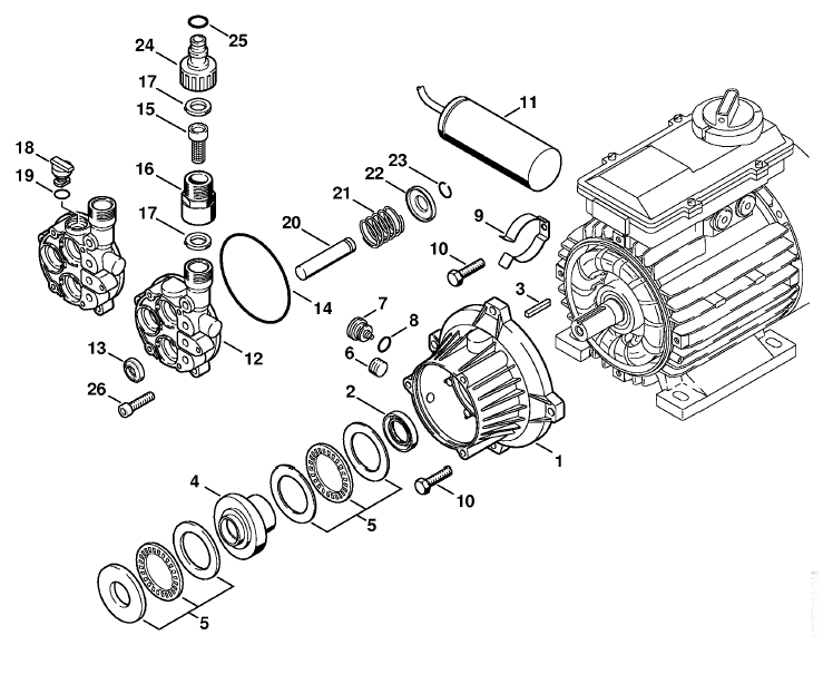 RE 161 K- Drive housing