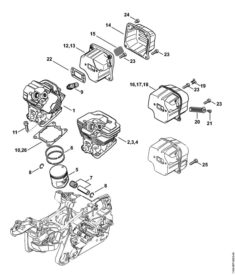 MS362CQ-B CYLINDER