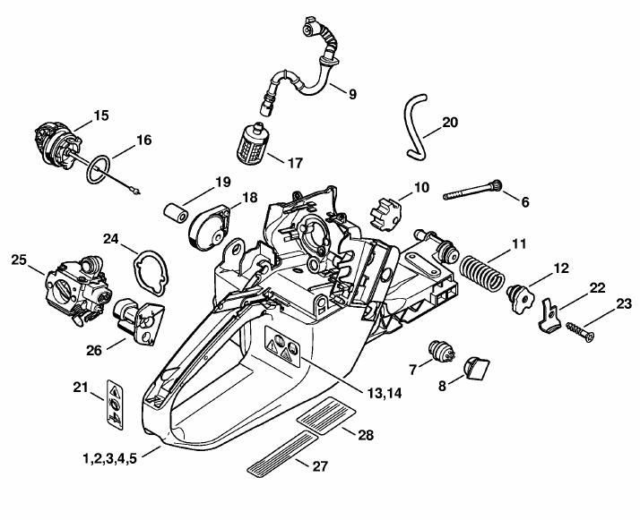 Tank housing