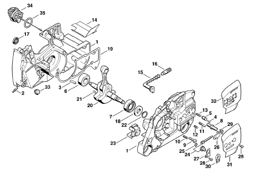Crankcase - Crankshaft