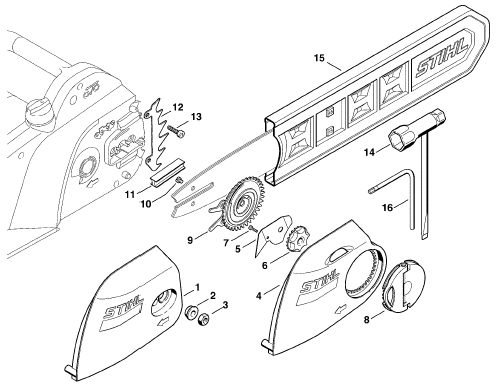 Chain sprocket cover - Tools