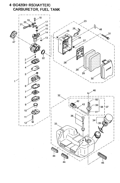 Carburetor - Fuel Tank