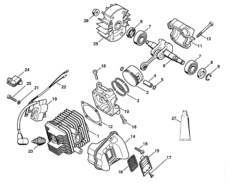 Cylinder with Piston