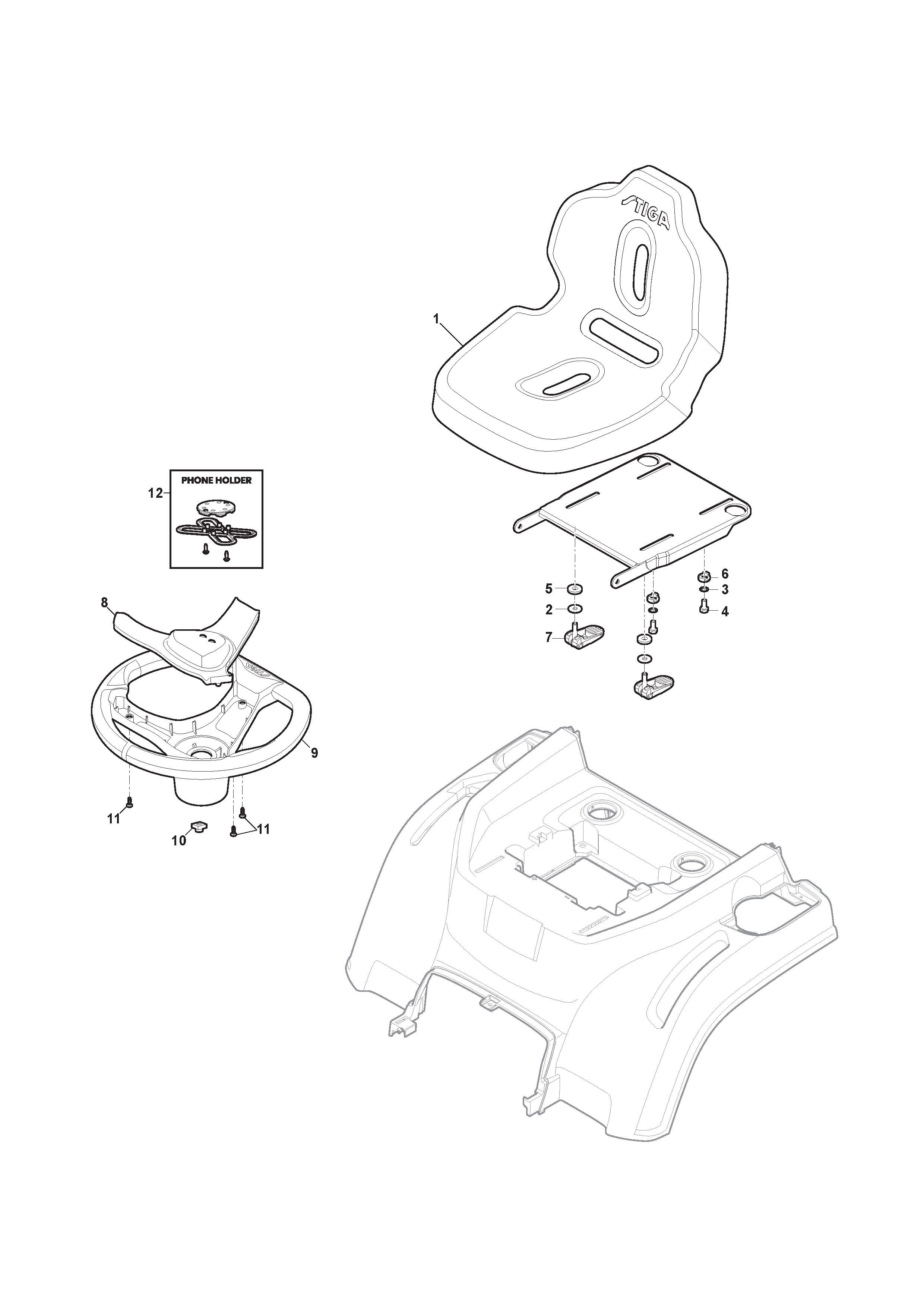 Seat & Steering Wheel