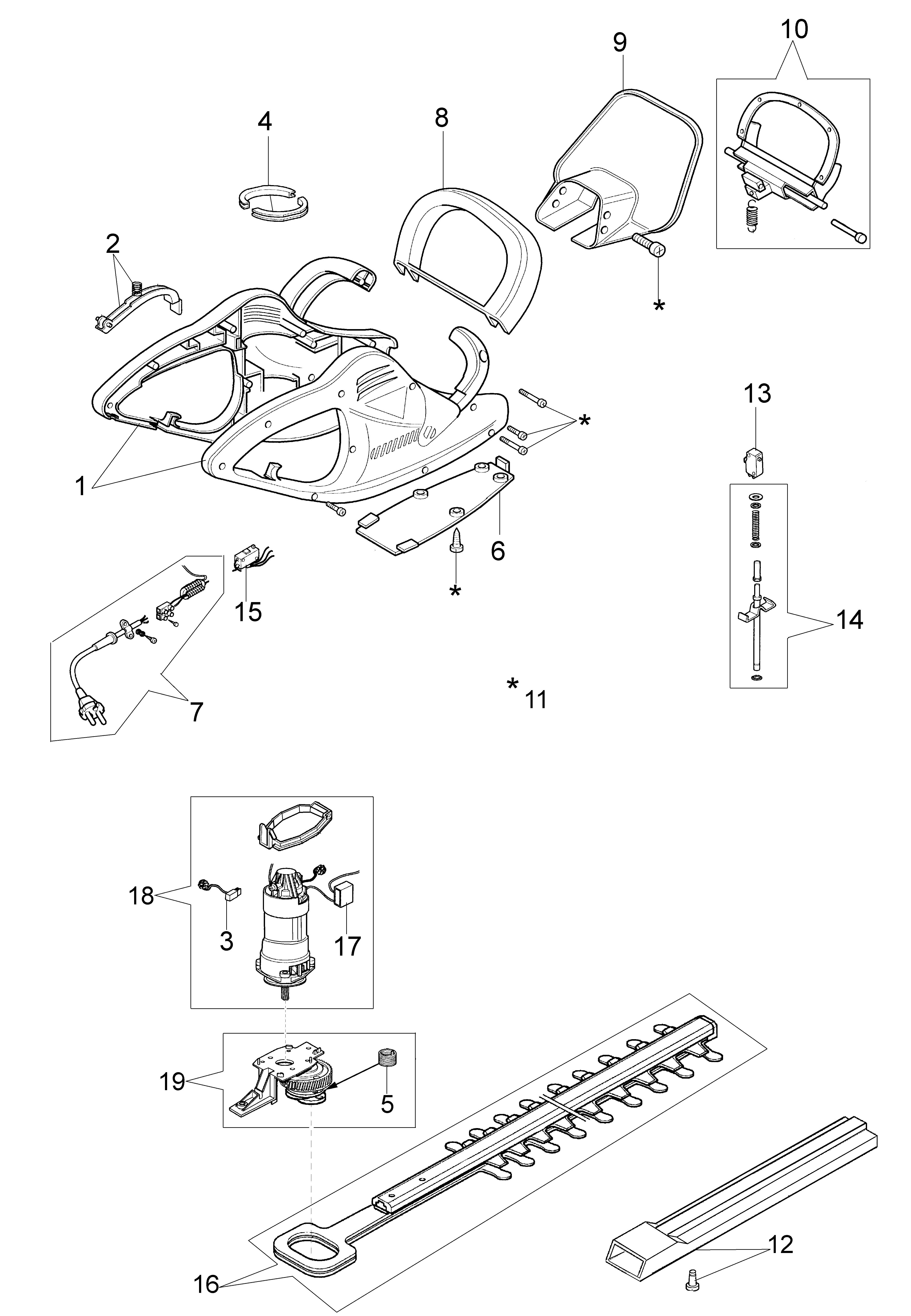 Illustrated parts list (From 5947020001)